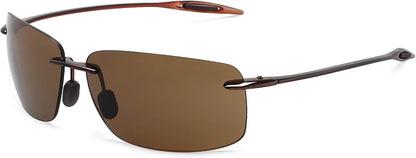 JULI Gafas de sol deportivas para hombres y mujeres, marco Tr90 sin...