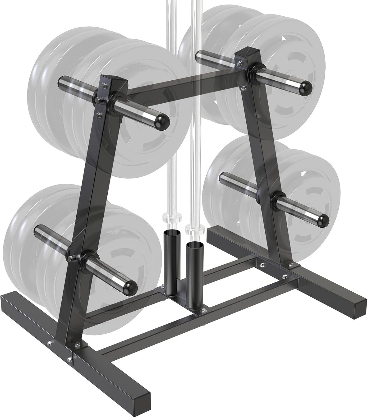 Kipika Soporte para árbol de placas de pesas, soporte para pesas de...