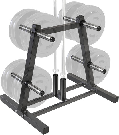 Kipika Soporte para árbol de placas de pesas, soporte para pesas de...