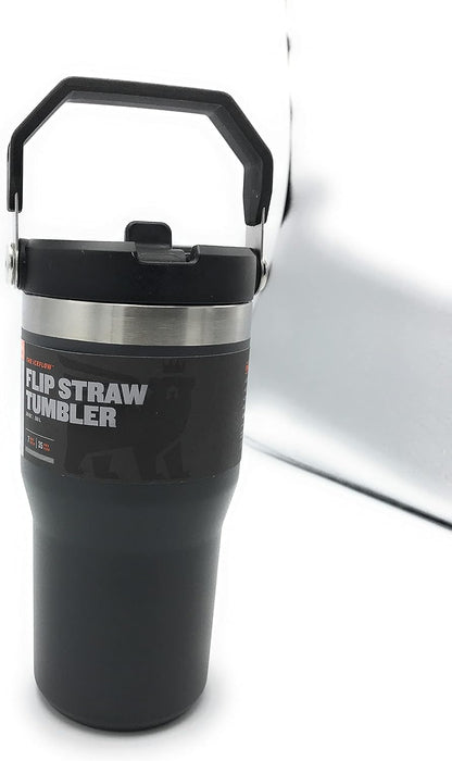 Stanley IceFlow - Vaso con pajilla abatible, asa y tapa giratoria,...