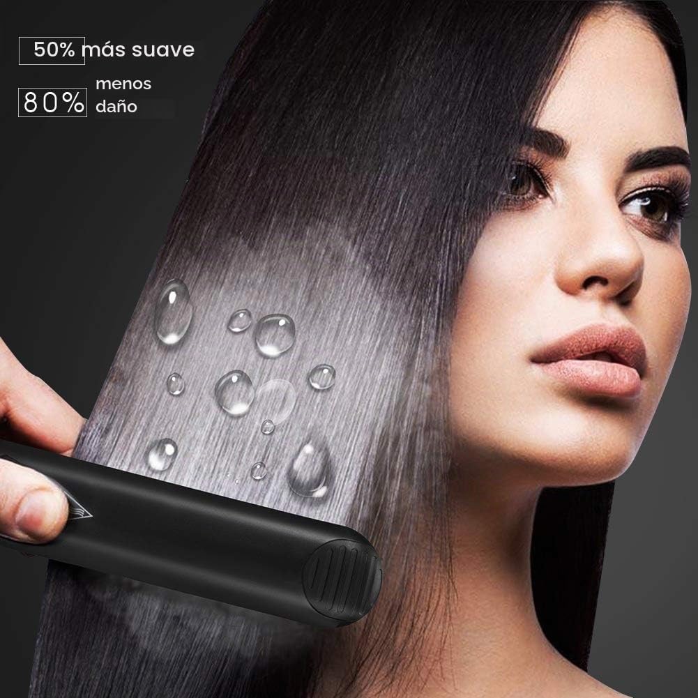 DORISILK Plancha de vapor para cabello, plancha de vapor profesiona...