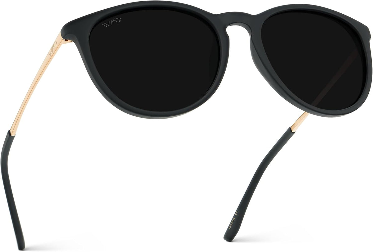 WearMe Pro Gafas de sol polarizadas redondas para mujer, protección...