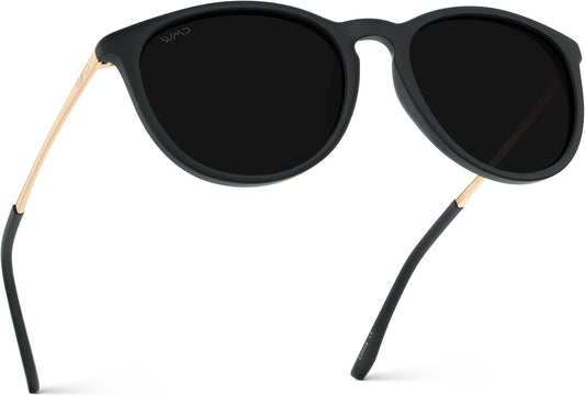 WearMe Pro Gafas de sol polarizadas redondas para mujer, protección...