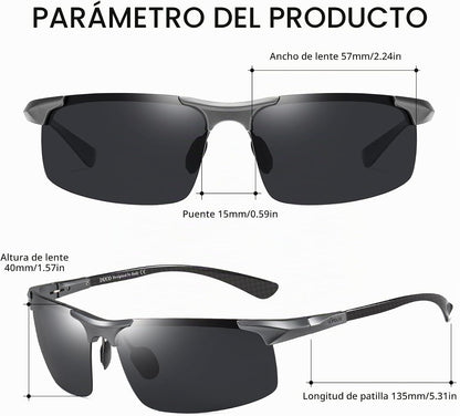 DUCO - Gafas de sol polarizadas para hombre, para deportes, pesca,...