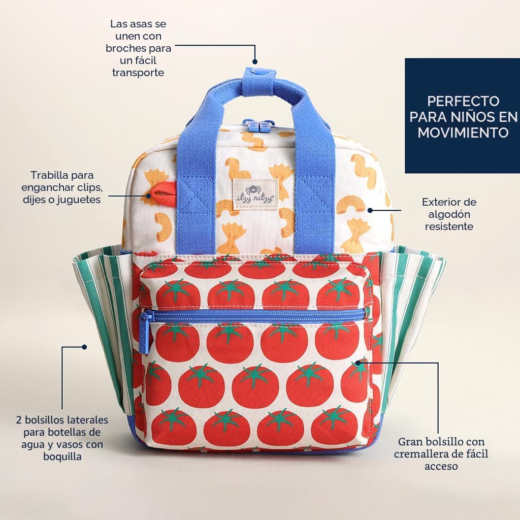 Itzy Ritzy Mochila para niños pequeños, bolsa de guardería para beb...