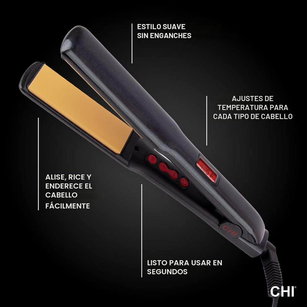 Plancha de pelo con plancha plana de 1" de cerámica con infusión de...
