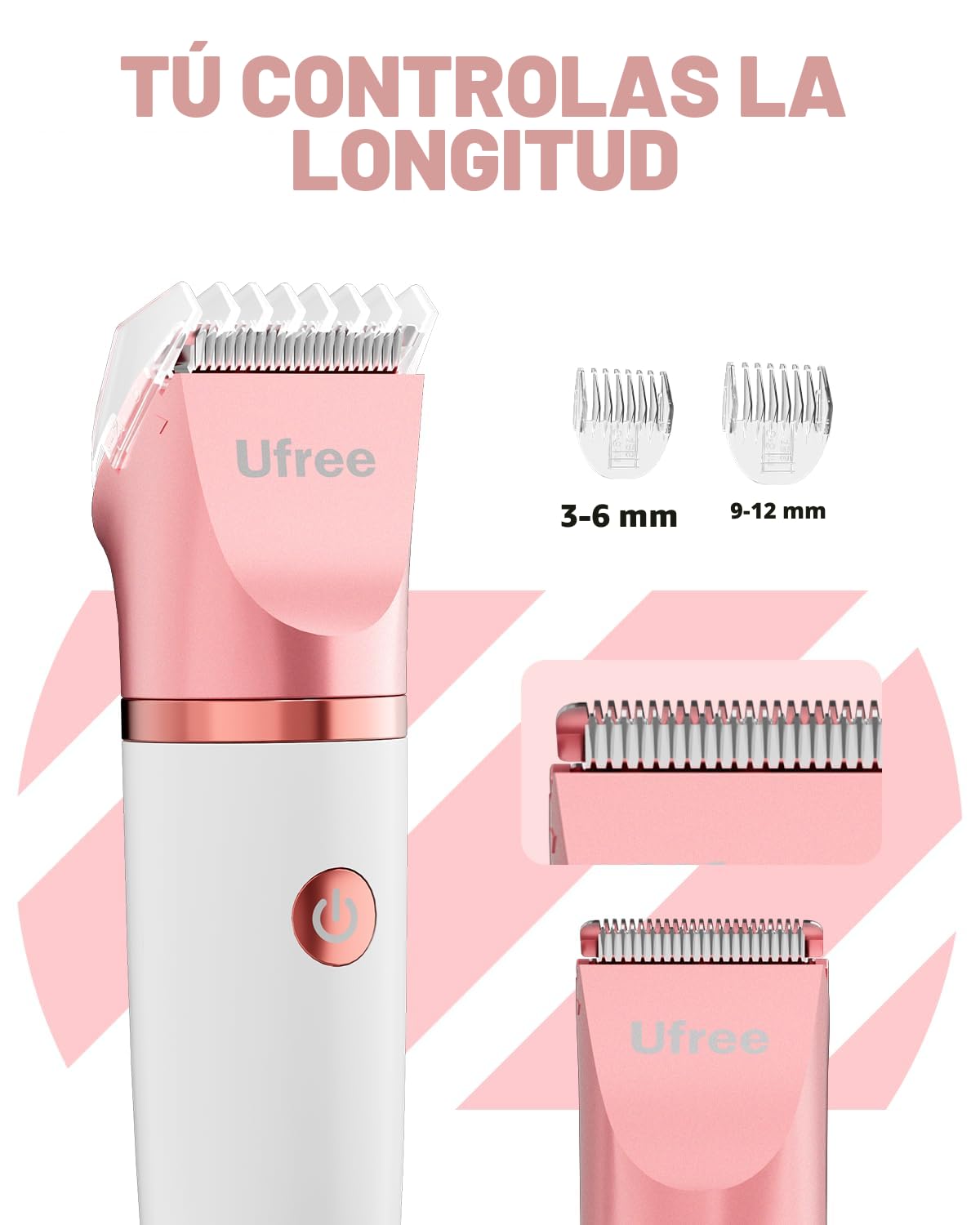 Ufree Maquinilla de Afeitar Eléctrica 3 en 1 para Mujer, Regalos pa...