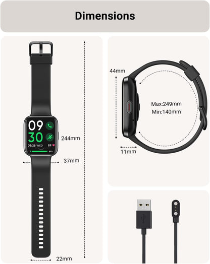 Tensky Reloj inteligente para hombres\/mujeres, Android, iPhone\/Sa...