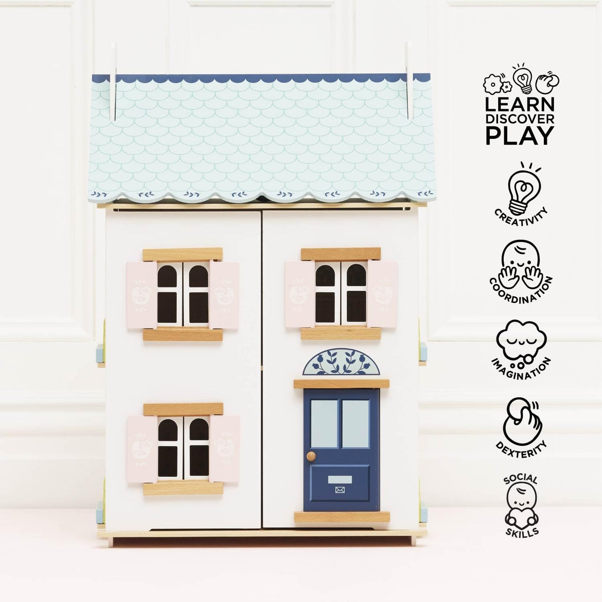 Le Toy Van \u2013 Casa de Muñecas de Madera Blue Belle | Juego de C...