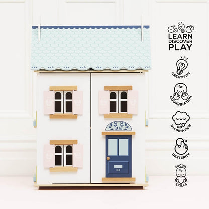 Le Toy Van \u2013 Casa de Muñecas de Madera Blue Belle | Juego de C...