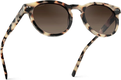 WearMe Pro Gafas de sol polarizadas redondas para mujer, protección...