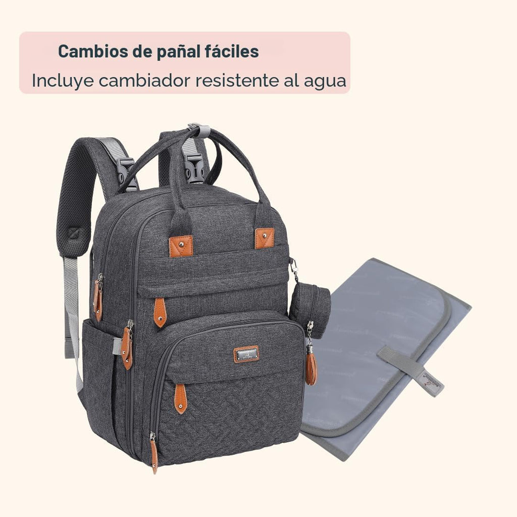 BabbleRoo Mochila para pañales \u2013 Bolsa de viaje para Baby Esse...
