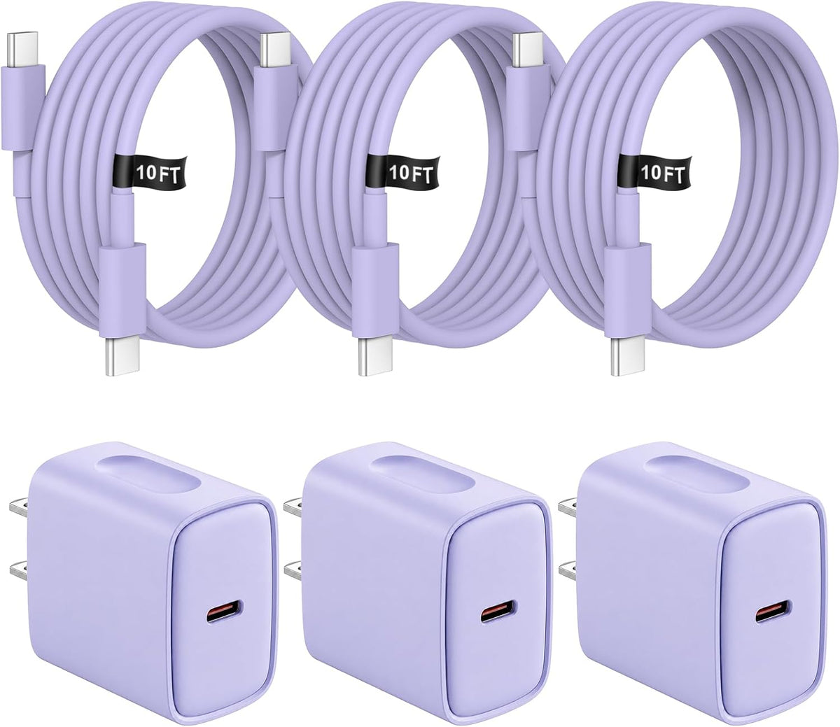 Cargador de iPhone Carga rápida iPhones de 10 pies 18 17 16 15 Carg...