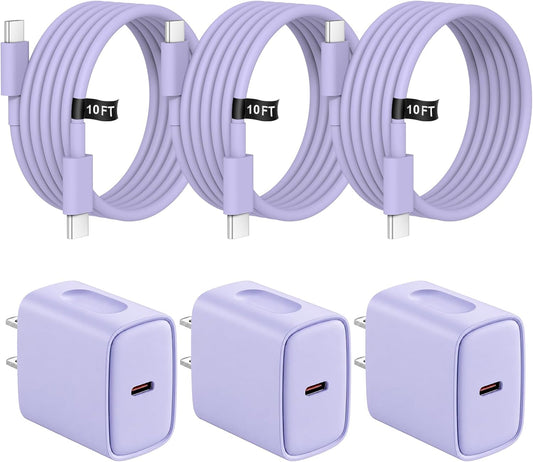 Cargador de iPhone Carga rápida iPhones de 10 pies 18 17 16 15 Carg...