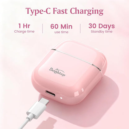 Brightup Depilación facial para mujeres - Afeitadora eléctrica sin...