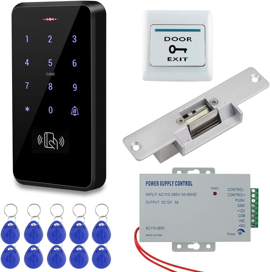 HFeng Kit de sistema de control de acceso RFID, teclado de control...