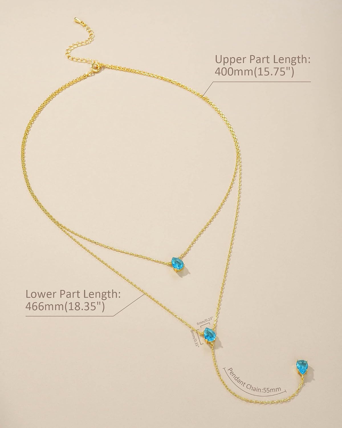 SNGIA 18K Gold Plated Layered Necklaces for Women Long Y Pendant Ne...