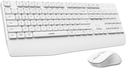 seenda COE200 Combo de teclado y mouse Bluetooth inalámbricos con |...