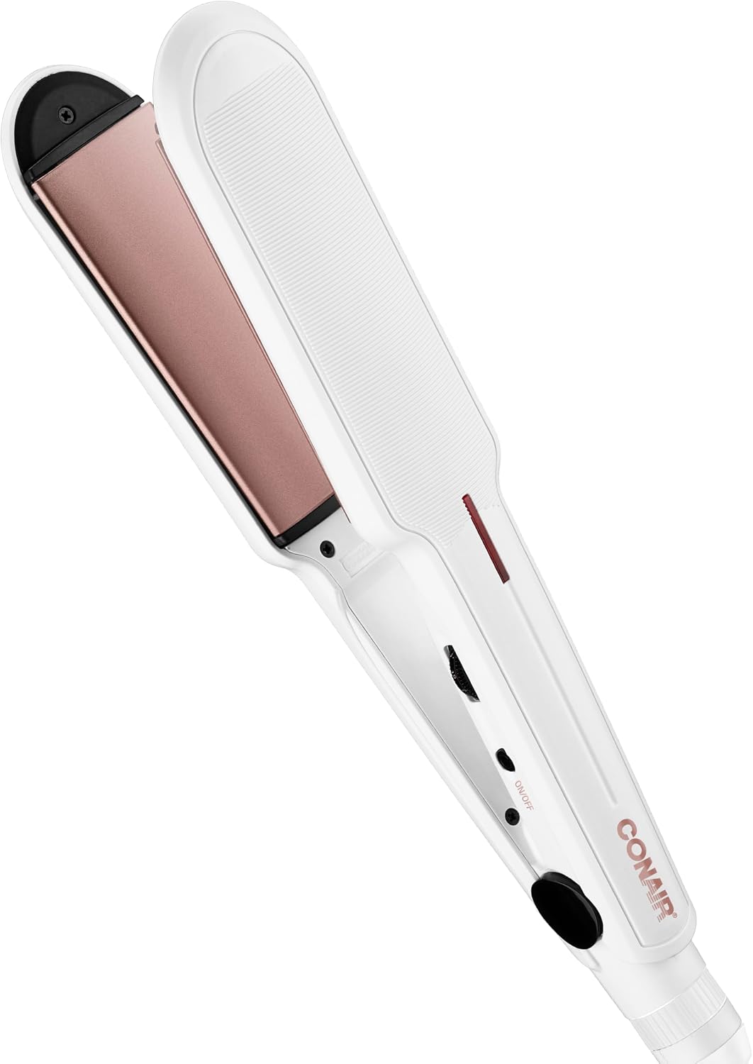 Conair - Plancha para el cabello, doble cerámica, platos extra anch...