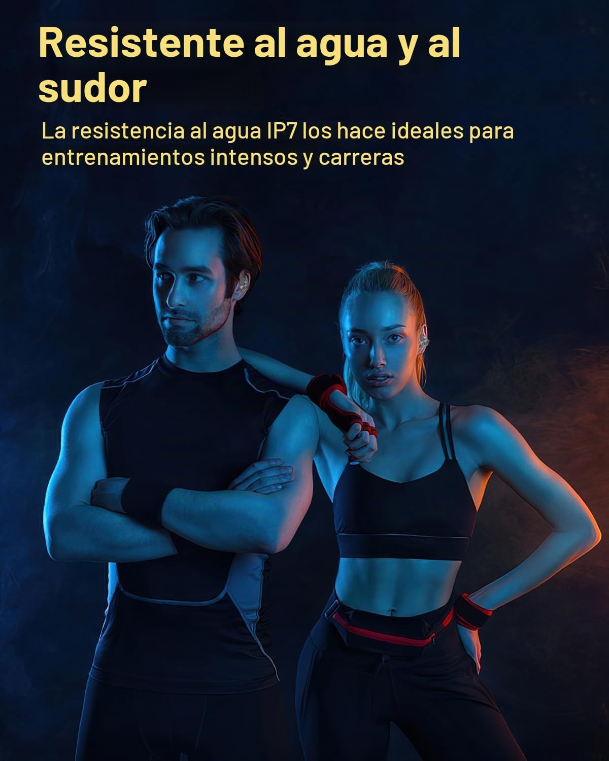 Auriculares inalámbricos, Bluetooth 5.4 Auriculares deportivos sobr...