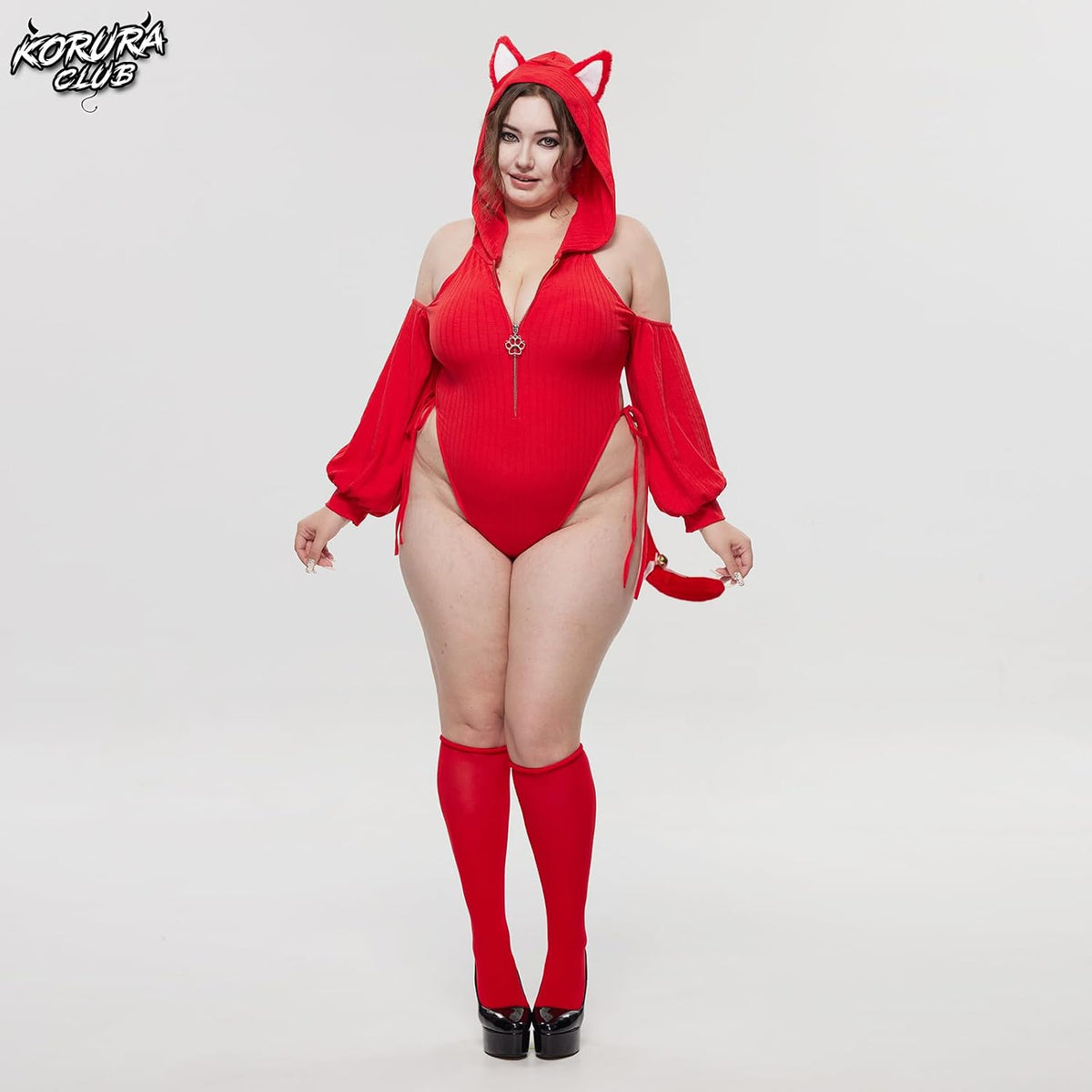 KORURACLUB - Conjunto de lencería sexy de sirvienta de gato para mu...