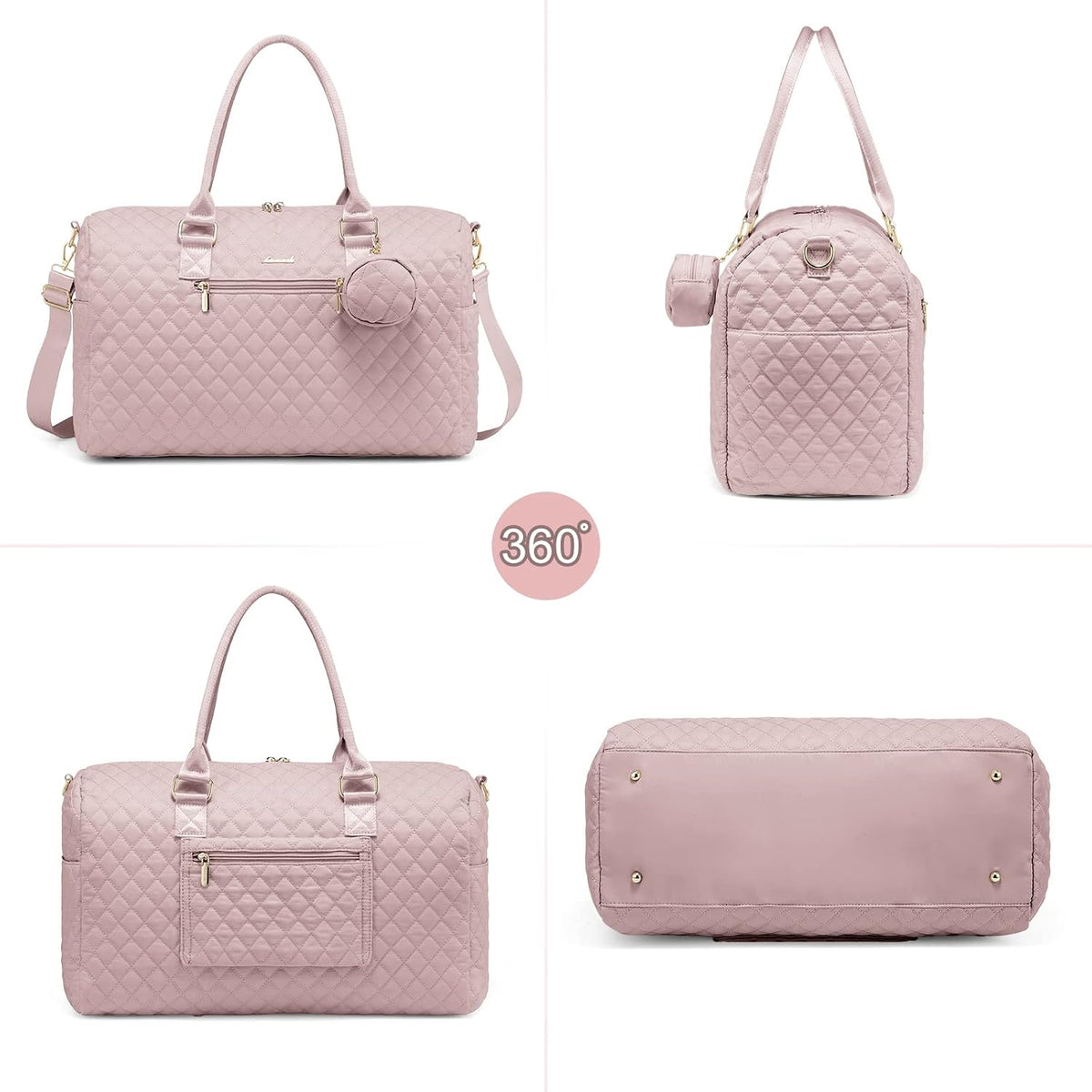 LOVEVOOK Bolsa de pañales con funda para chupete y cambiador, bolsa...