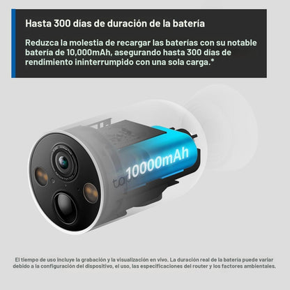 Tapo MagCam 2K+ Cámara de seguridad inalámbrica para exteriores, al...