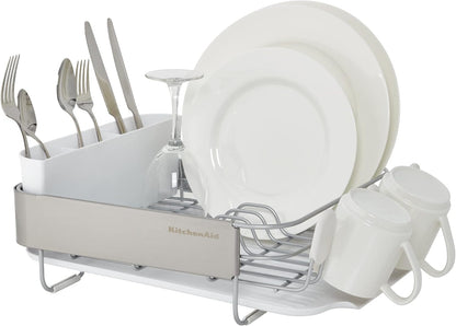 KitchenAid Escurridor compacto de alambre satinado resistente al óx...