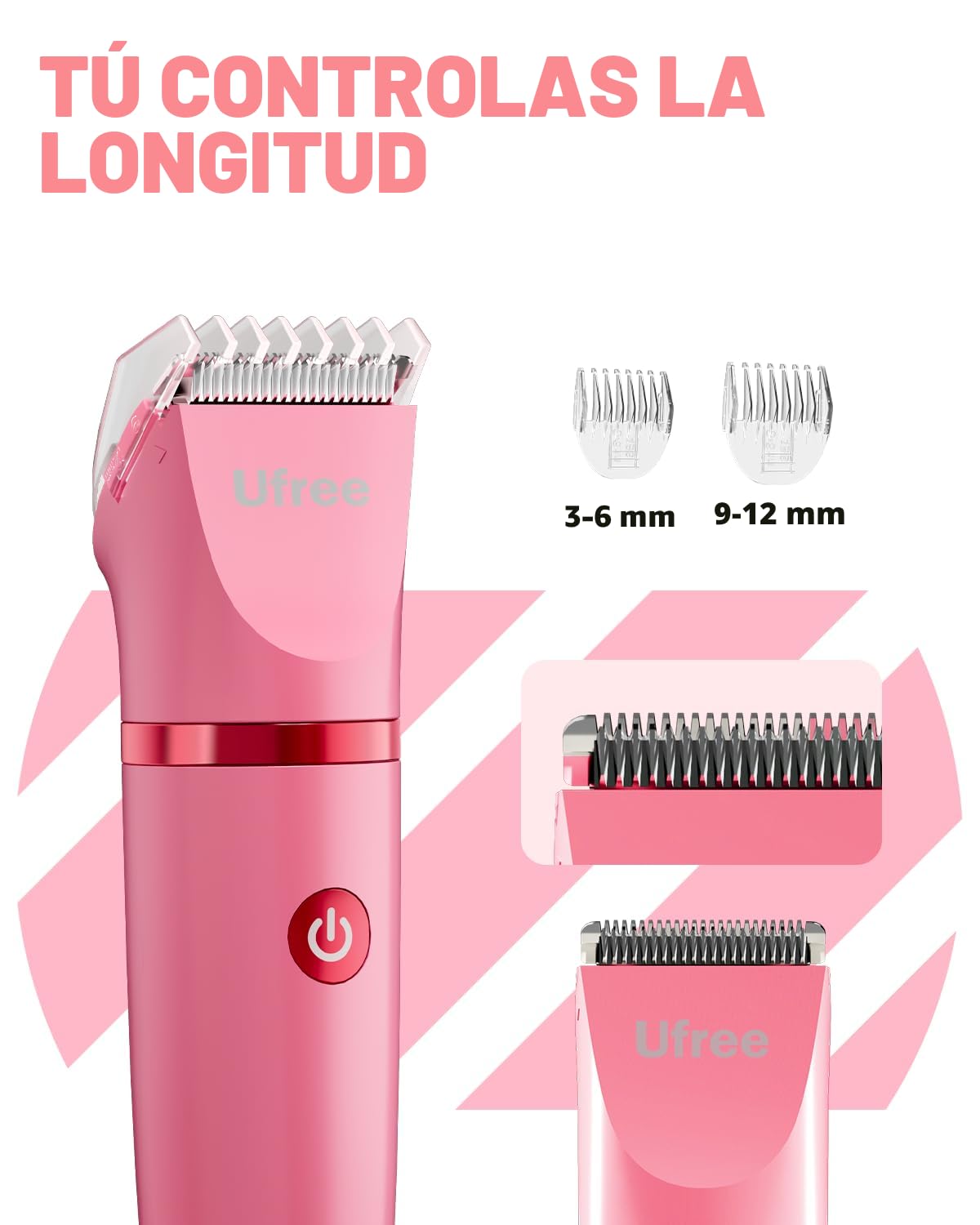 Ufree Maquinilla de Afeitar Eléctrica 3 en 1 para Mujer, Regalos pa...