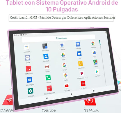 Tableta Android de 10 pulgadas con estuche pantalla Stylus Android...