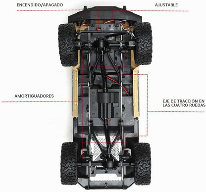 The perseids RC Rock Crawler WPL C24 RTR 1\/16 Camionetas color azu...