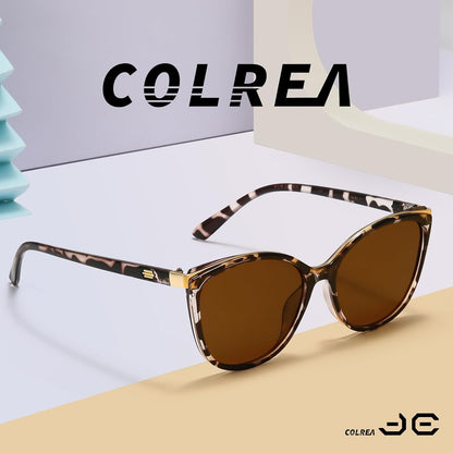 Colrea Gafas de Sol Modernas con Forma de Ojo de Gato para Mujer, E...