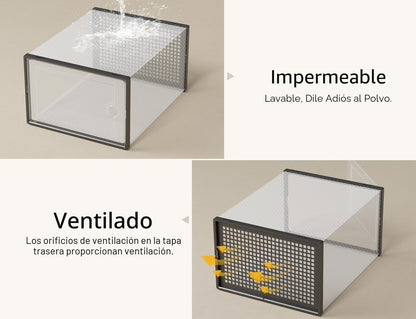 Kuject Cajas de almacenamiento de zapatos XXX-Large, paquete de 12,...