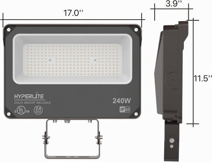HYPERLITE Reflector LED de 240 W 28800 lm 5000 K Luz diurna IP65 im...