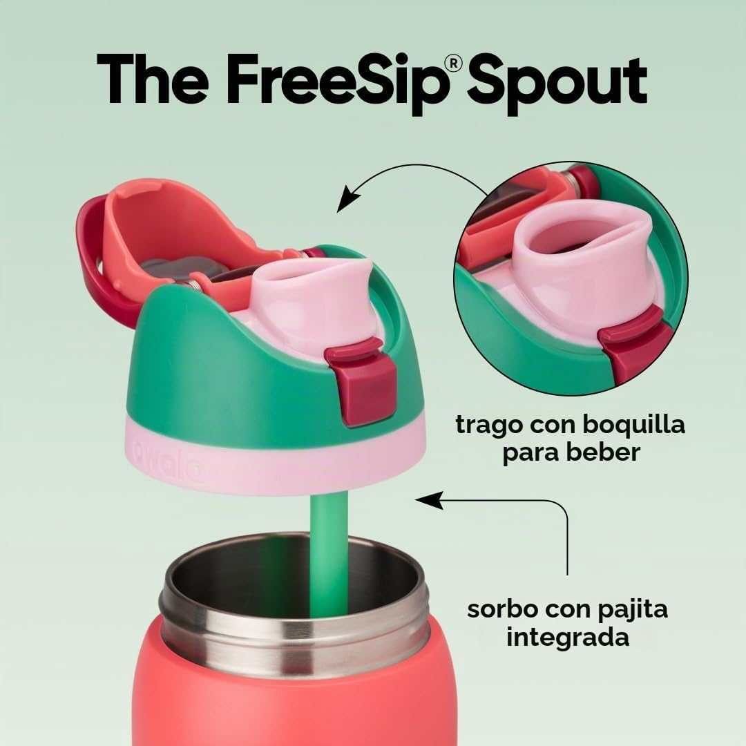 Owala FreeSip - Botella de agua de acero inoxidable, 32 onzas, camp...