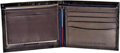 Tommy Hilfiger Cartera Passcase para hombre con ventana de identifi...