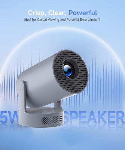 Mini proyector portátil con WiFi 6 Bluetooth 5.4, compatibilidad co...