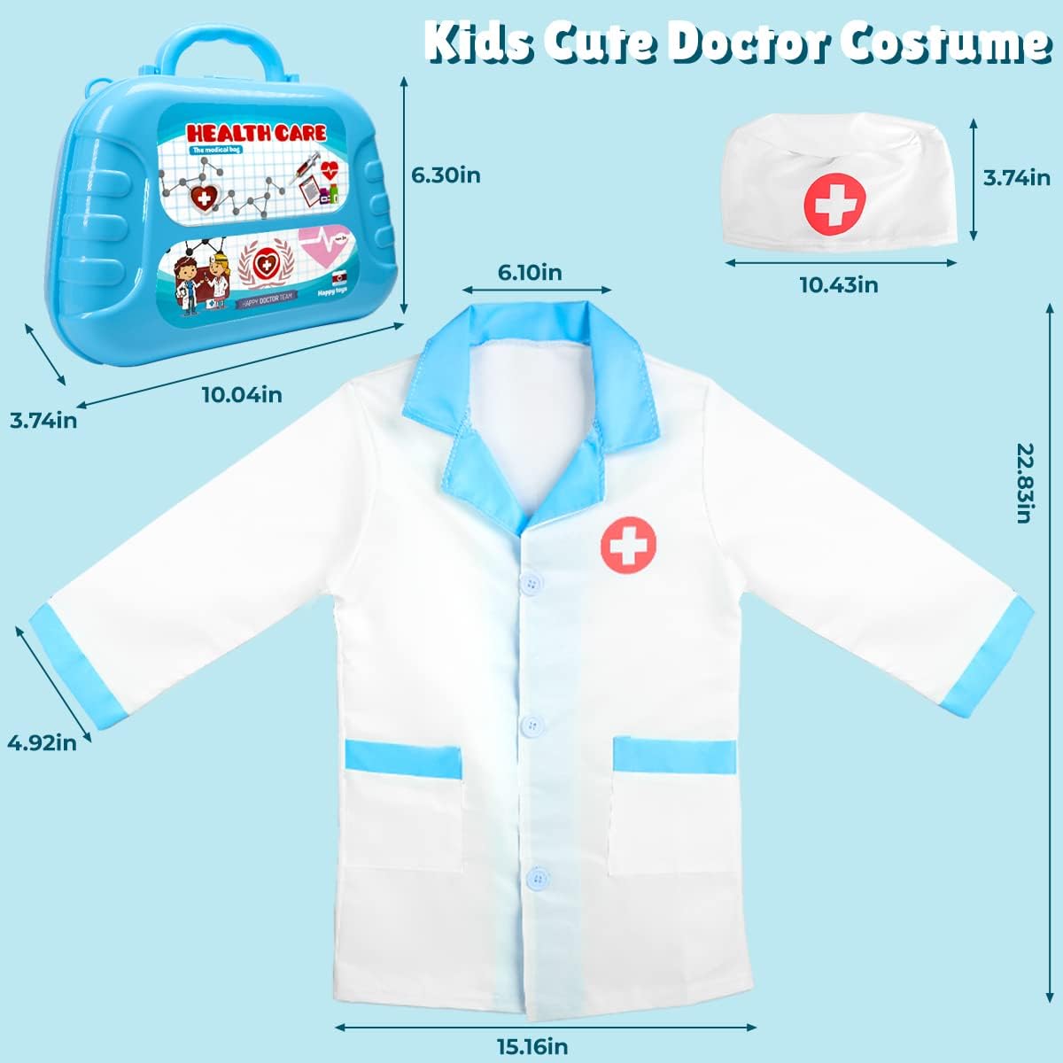 Meland Kit médico con cachorro para niños, juguete de simulación de...