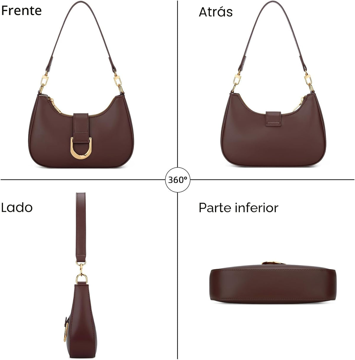 KKXIU Bolso de Hombro para Mujer Bolso de Moda para Todos los días...