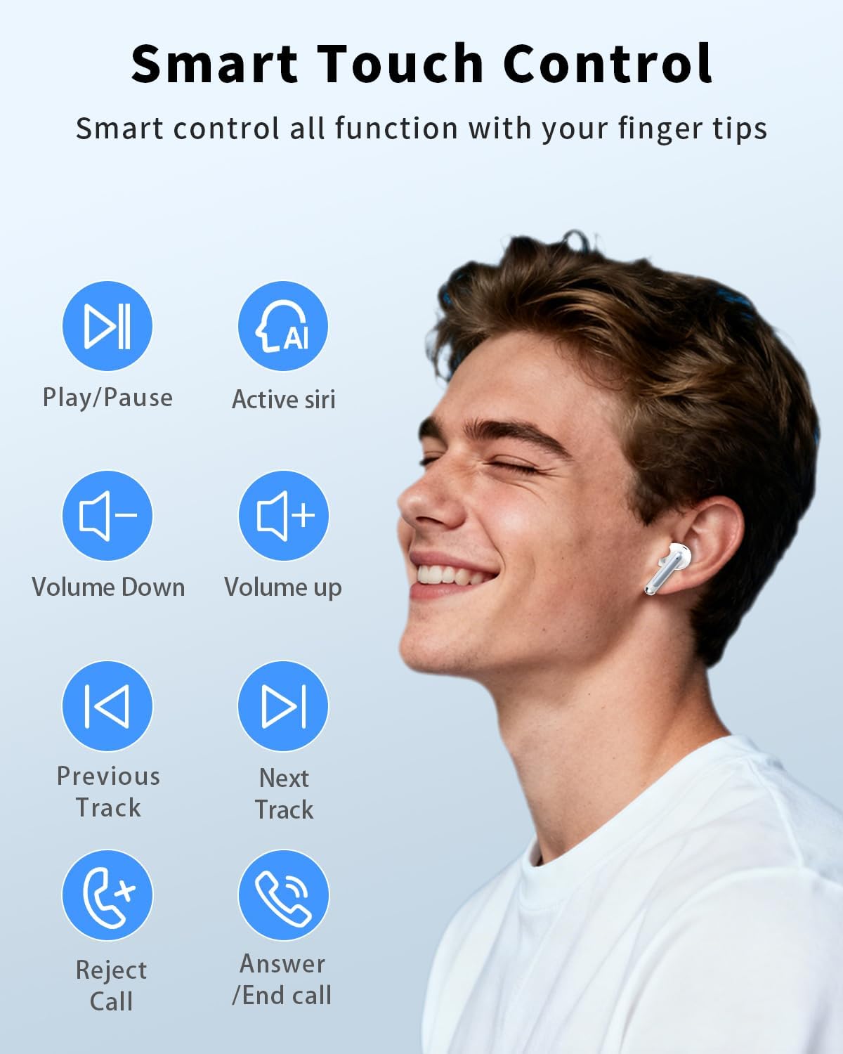XIAOWTEK Auriculares inalámbricos, auriculares Bluetooth 5.4 2026 c...