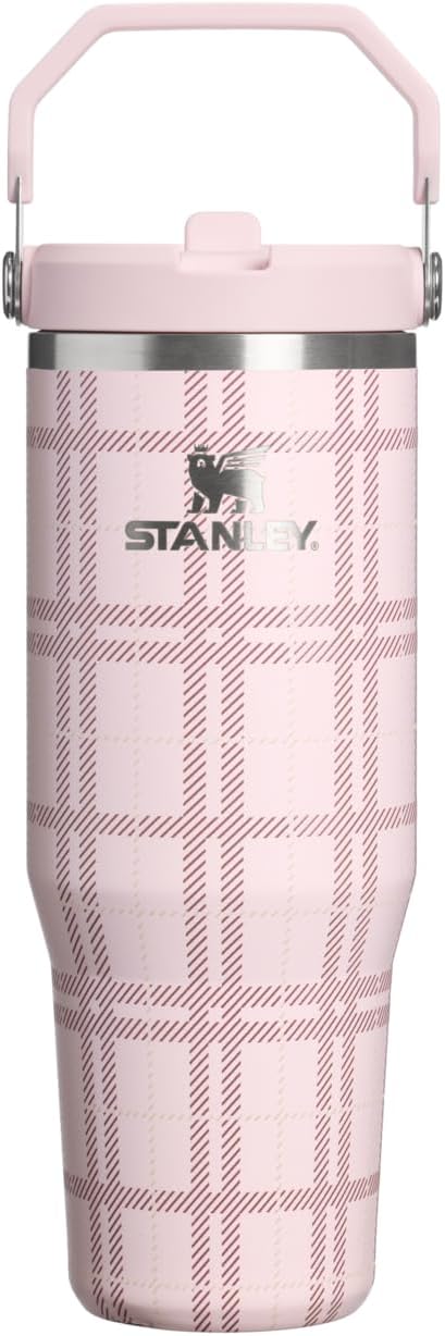 STANLEY IceFlow 2.0 - Vaso con pajita, 30 onzas, diseño de flores a...