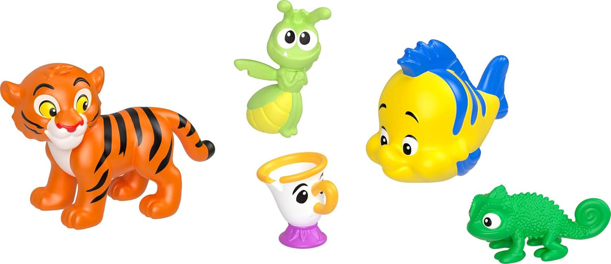 Mattel | 5 muñecas pequeñas posables en faldas o pantalones extraíb...