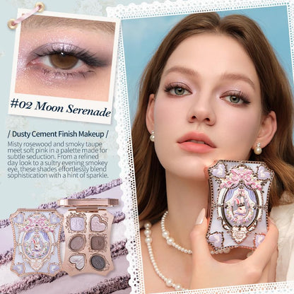 Flower Knows Bunny Garden - Paleta de maquillaje de 6 colores, gris...