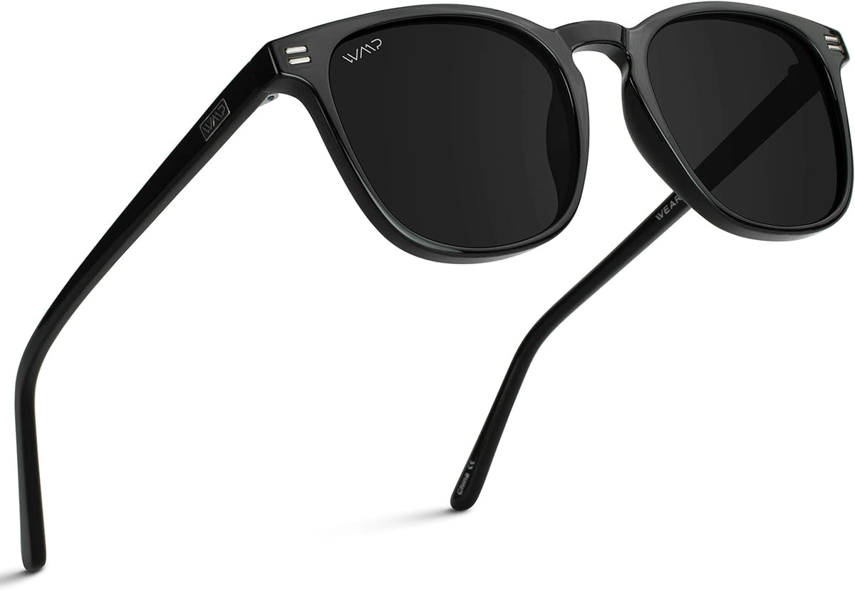 WMP Eyewear - Gafas de sol polarizadas modernas y redondas para hom...