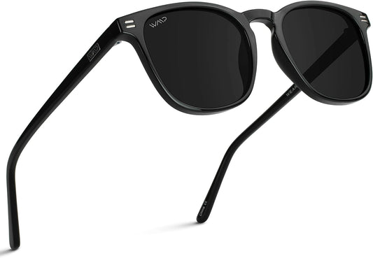 WMP Eyewear - Gafas de sol polarizadas modernas y redondas para hom...