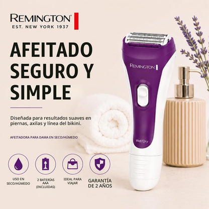 Remington Afeitadora eléctrica suave y sedosa para mujer, maquinill...