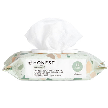 The Honest Company Toallitas sin perfume con más del 99% compostabl...