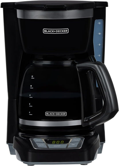 Cafetera de goteo BLACK+DECKER de 12 tazas con preparación Vortex |...