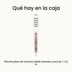 Conair Plancha de Cerámica Doble, Alisadora de Cabello de 1 1\/2 Pu...