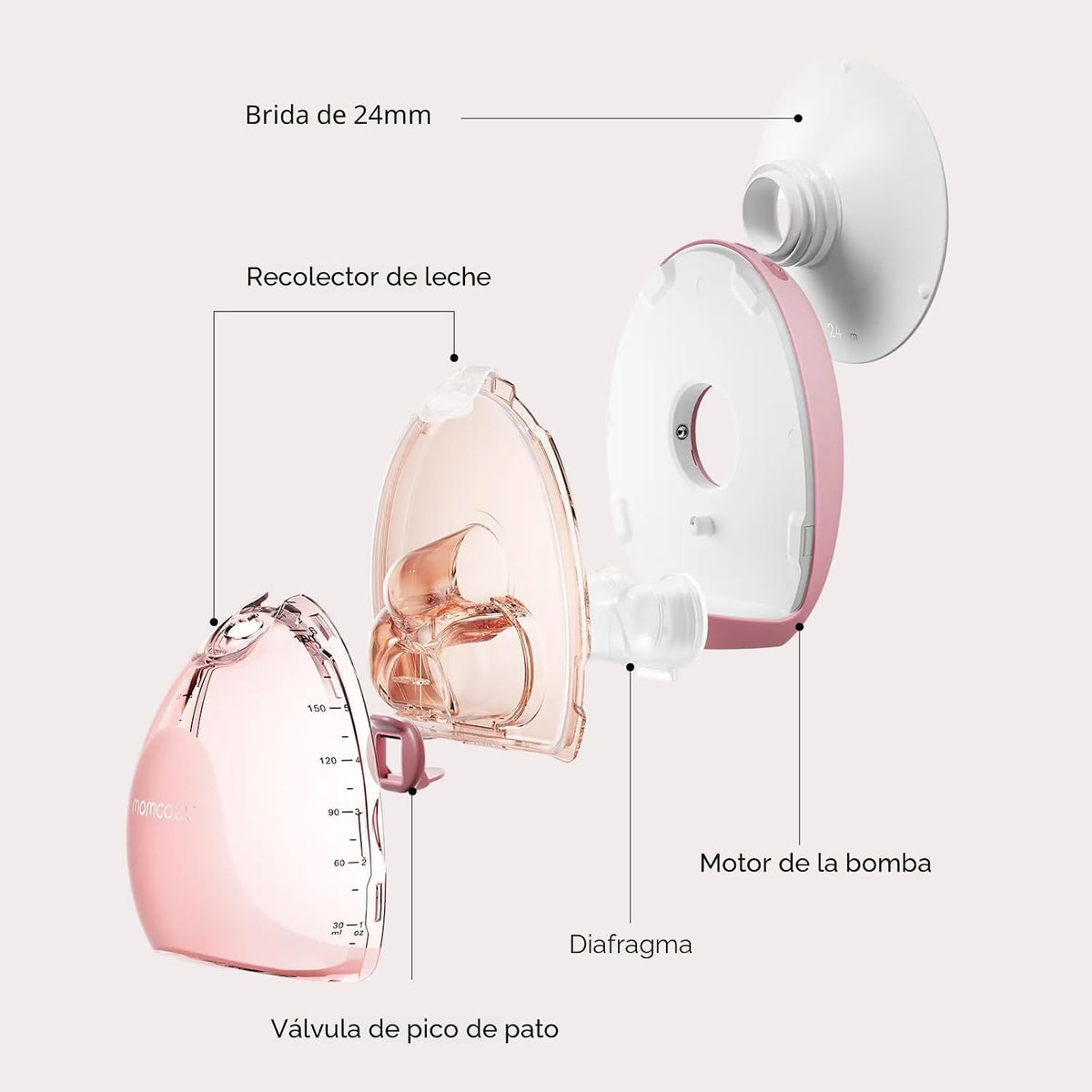 Momcozy Air 1 Diafragma, accesorios de repuesto originales, 2 unidades
